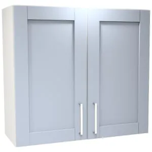 Wickes Ohio Hazy Blue Shaker Wall Unit - 800mm