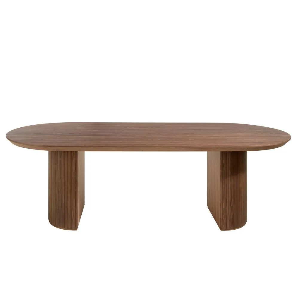 Angel Cerda Oval Walnut Dining Table in Brown 2