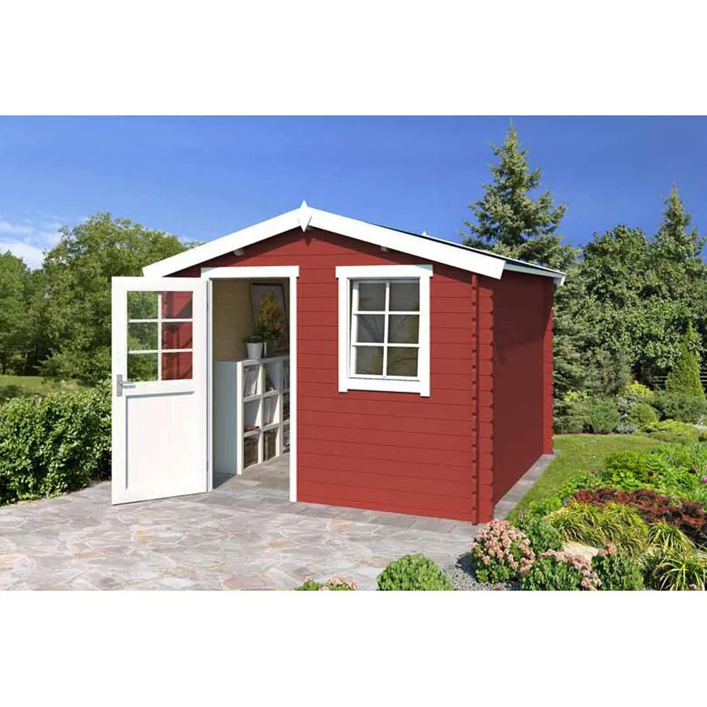 Lasita Maja Ltd Nina 275-Log Cabin, Garden Room, Home Office - L307.2xW295xH233.7 cm in Natural 4
