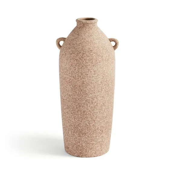 Tall Stone Bottle Vase with Handles 3