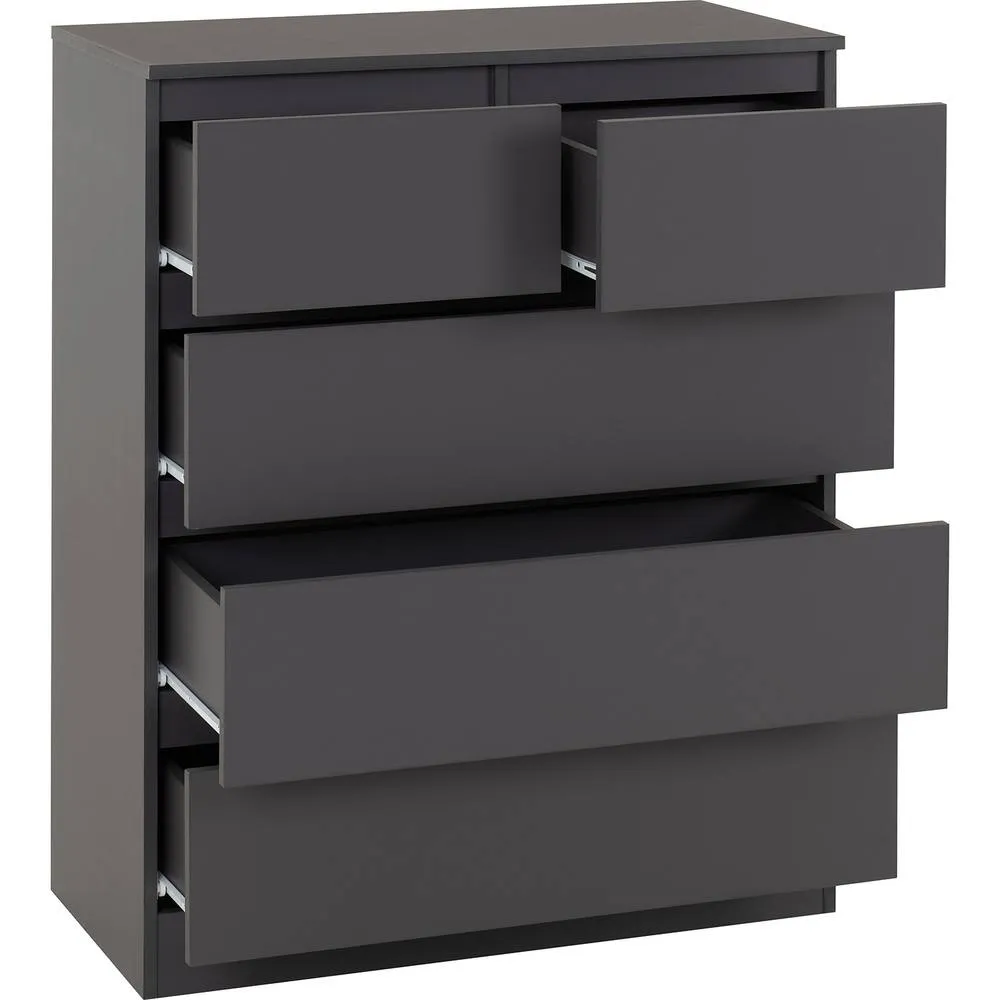 Seconique Malvern 3+2 Drawer Chest - Grey 3