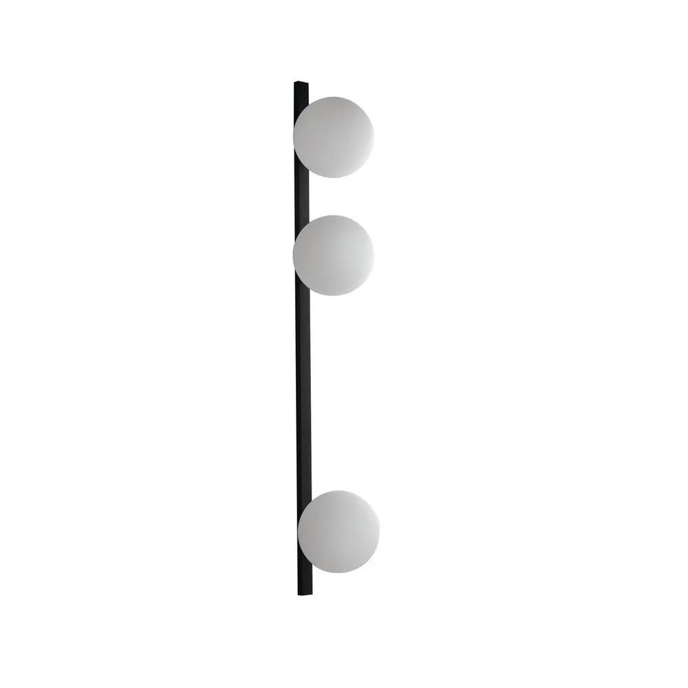 Netlighting Enoire Triple Globe Wall Lamp Black Opal E14