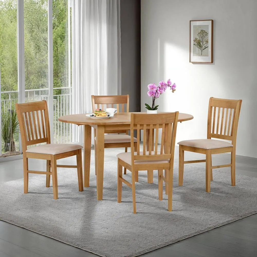 Seconique Oxford Extending Dining Set in Natural 1