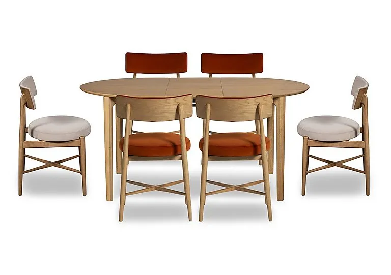 Winchester Oval Extending Dining Table with 6 Chairs