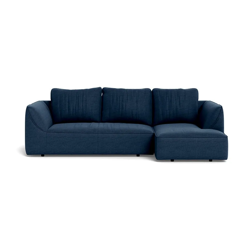 Heal's Morven Right Hand Facing Corner Chaise Sofa Capelo Linen-Cotton Inkspot 1