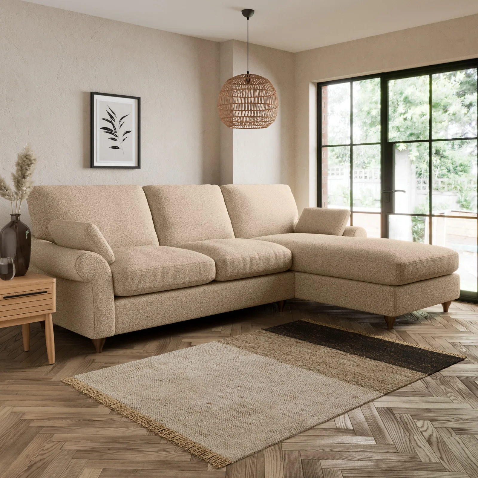 Salisbury Cosy Marl Right Hand Corner Sofa Cosy Marl Camel
