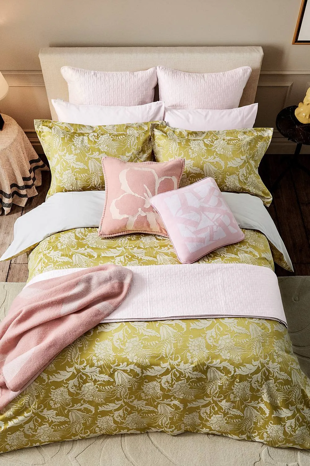 Ted Baker 'Baroque Weave' Cotton Duvet Cover Set in Gold 3