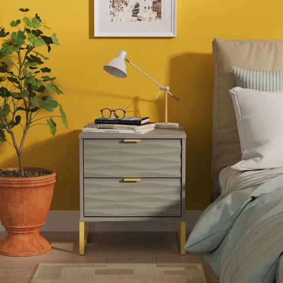 Tuxford 2 Drawer Bedside Table 1