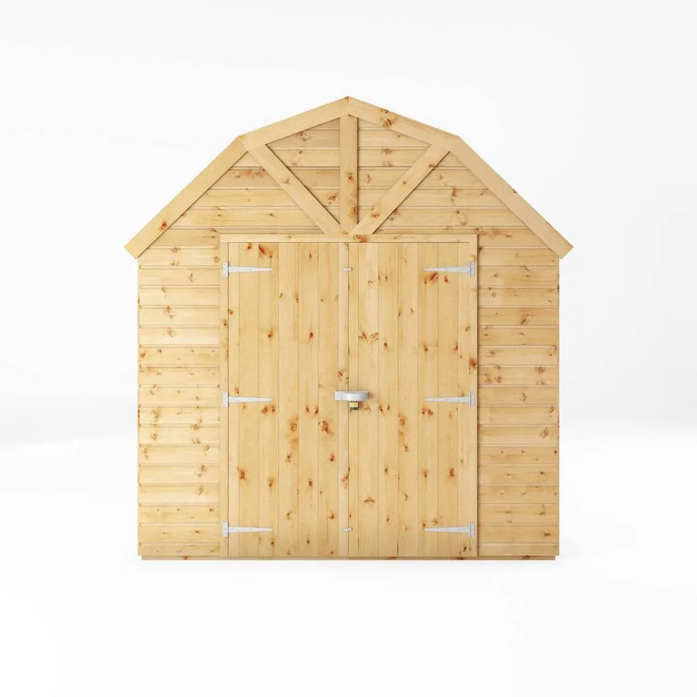 Mercia 10 x 8 Ft Premium Shiplap Dutch Barn Shed - L297 x W253.9 x H262.6 cm in Brown 3