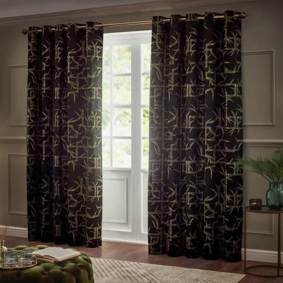 Paoletti Bamboo Eyelet Curtains 2