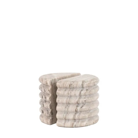Cedar & Sage Set of 2 Ondo Marble Bookends 5