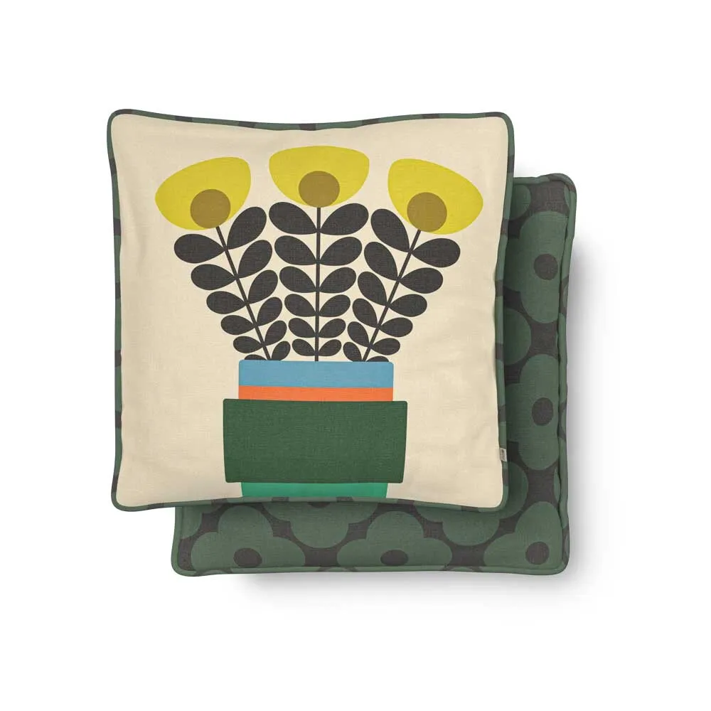 Orla Kiely Ebben Large Sofa, Green Fabric | Barker & Stonehouse 2