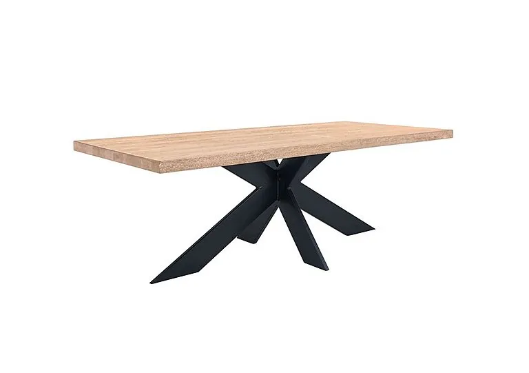 Terra Straight Edge Dining Table with Star Base - 180-cm - Bianca - In Time for Christmas