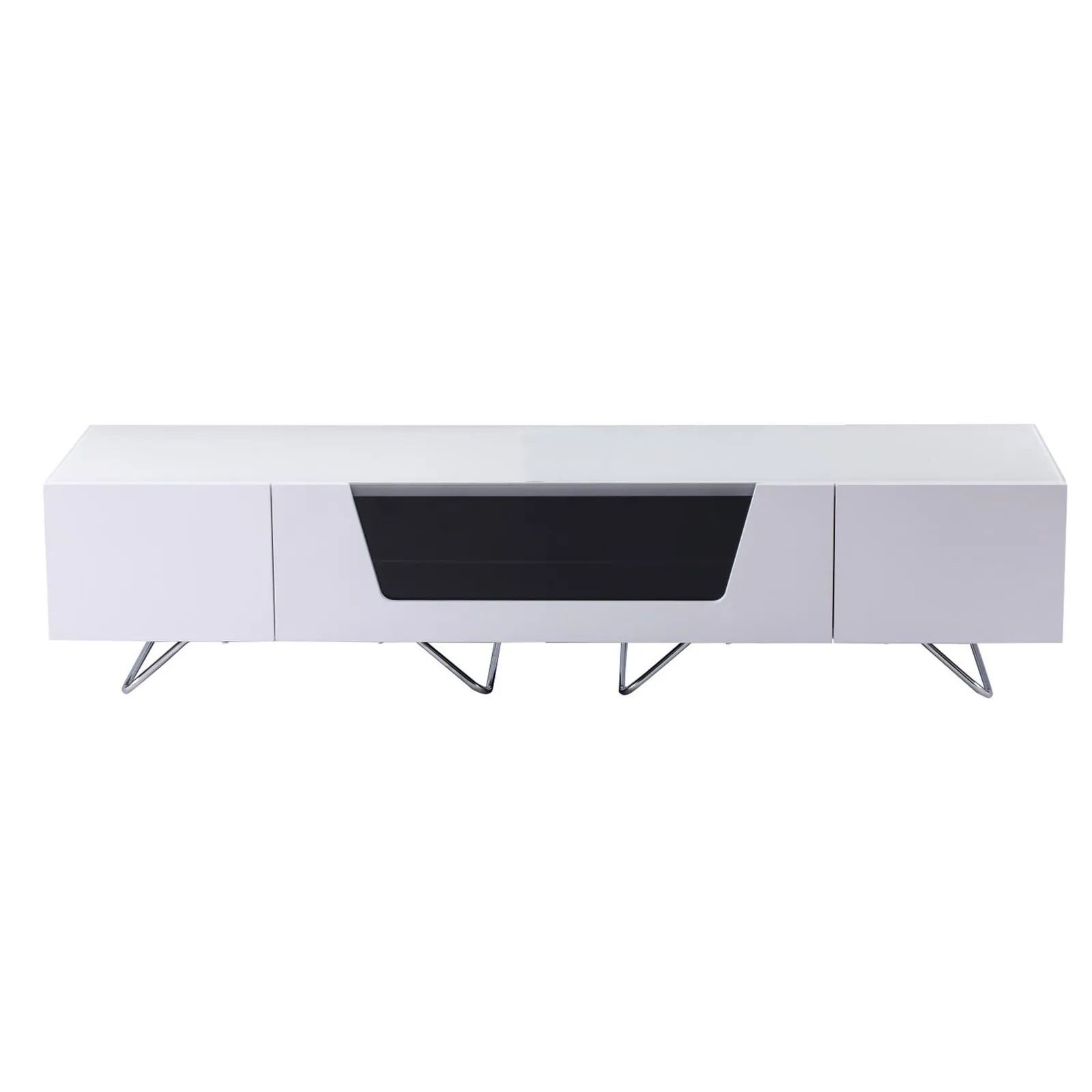 Chromium Extra Wide TV Unit White