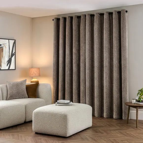 Tabitha Chenille Eyelet Curtains 4