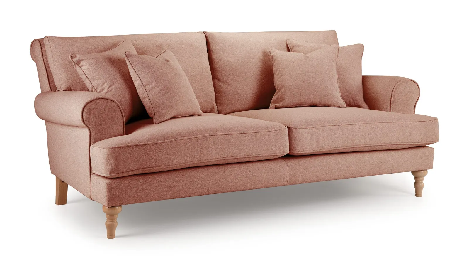The Great Sofa Company Margot Medium Sofa Faro Coral in Pink 2