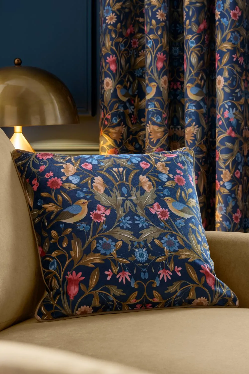Catherine Lansfield 'Hedgerow Hopper' Cushion in Navy