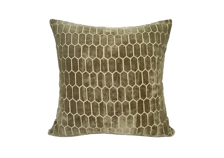 Honeycomb Large Cushion - Olive