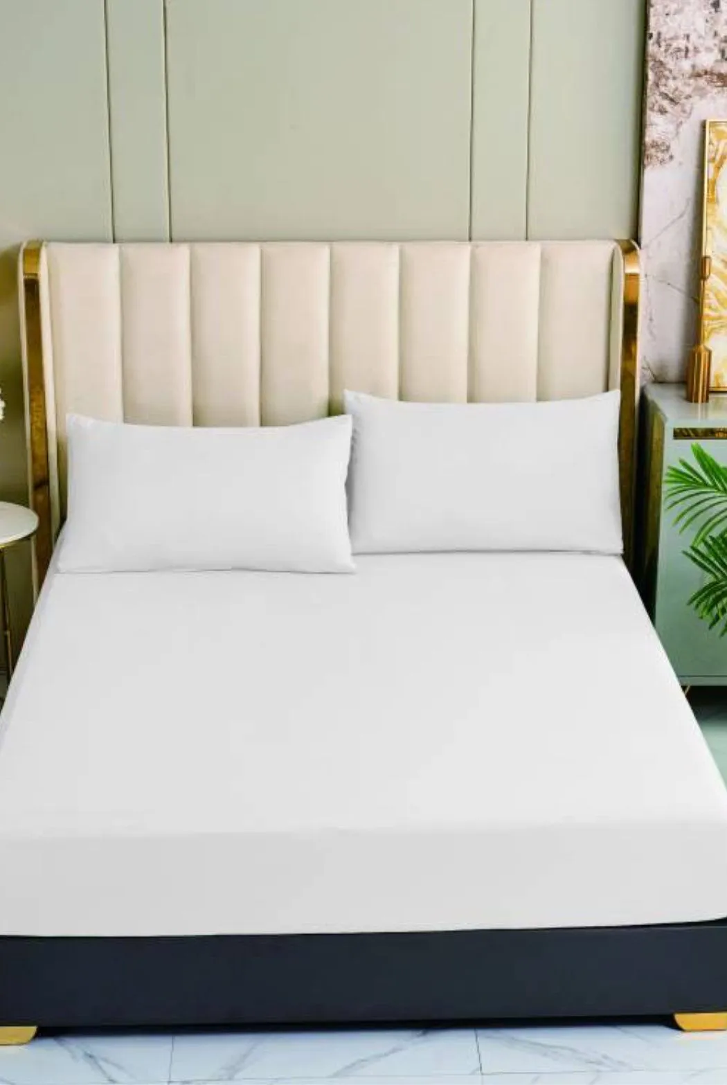 Ezysleep 100% Egyptian Cotton White Fitted Sheet