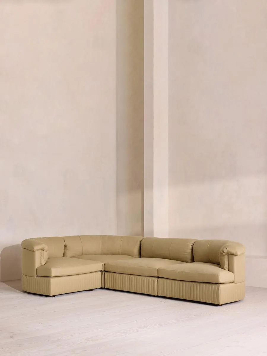 Oona Modular Sofa, L-Shape Sofa, Linen, Wheat