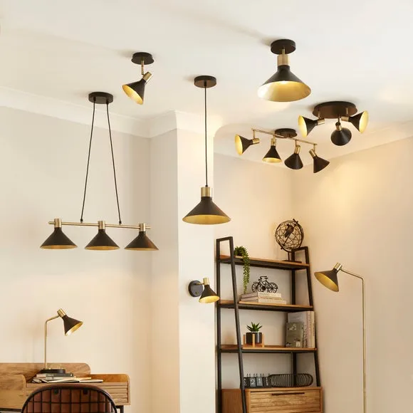 Morgan Industrial 3 Light Adjustable Spotlight 6