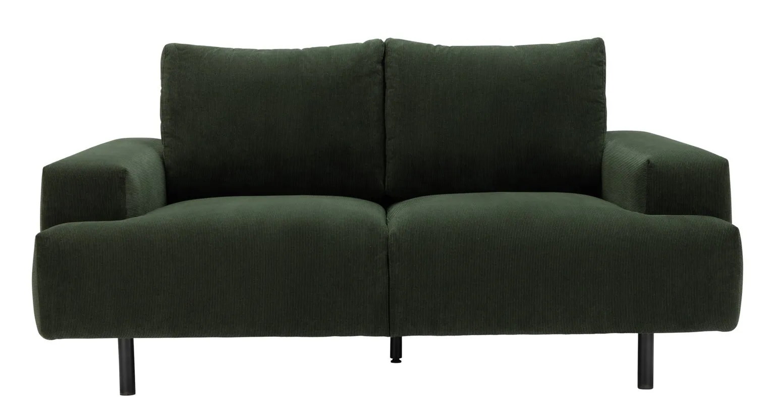 Habitat Julien 2 Seater Fabric Sofa - Dark Green