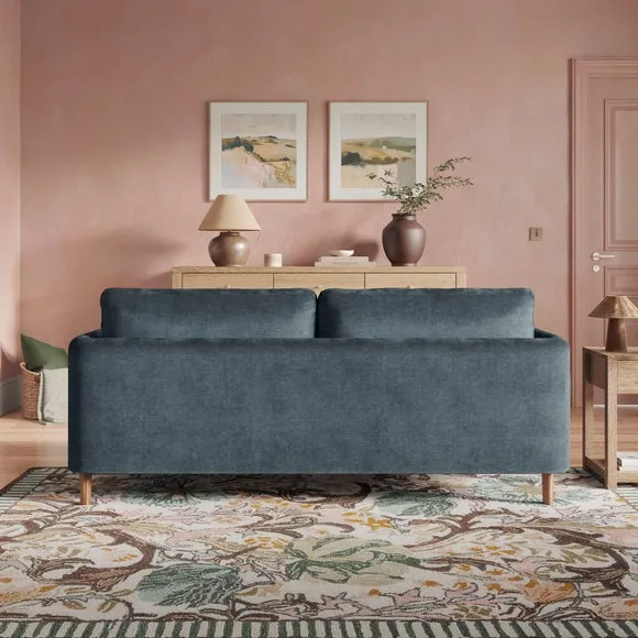 Max Soft Tonal Chenille 3 Seater Sofa 2