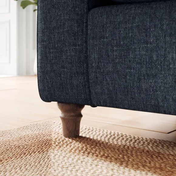 Flori Soft Chenille Corner Chaise Sofa 5