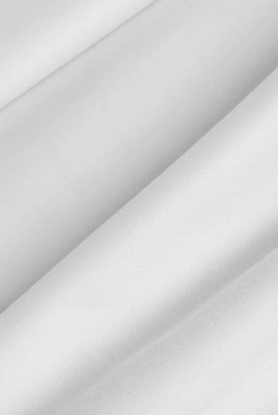 CHRISTY 500TC Premium Sateen Luxury Fitted Sheets in White 5