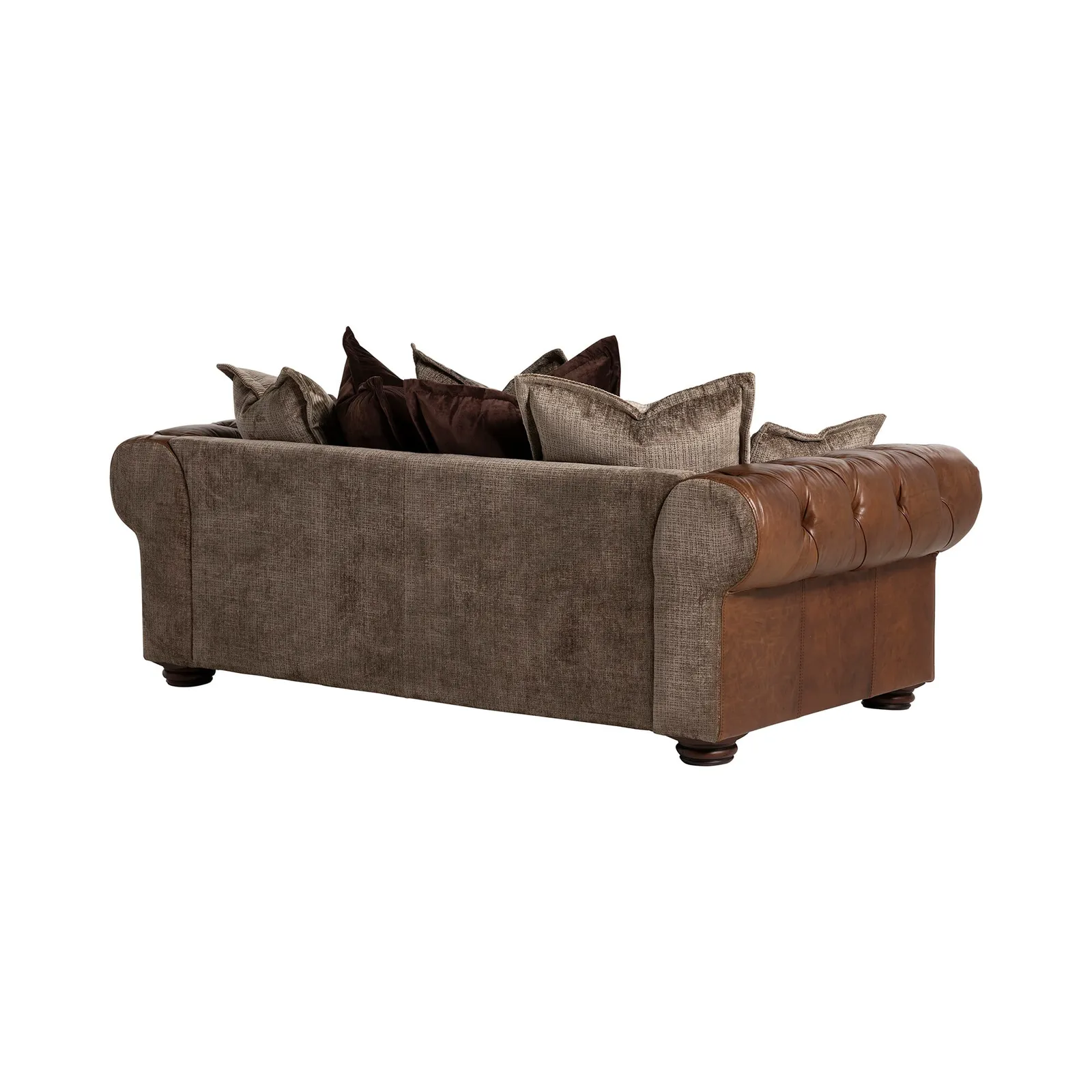 Taunton 3 Seater Sofa, Brown Fabric & Leather | Barker & Stonehouse 5