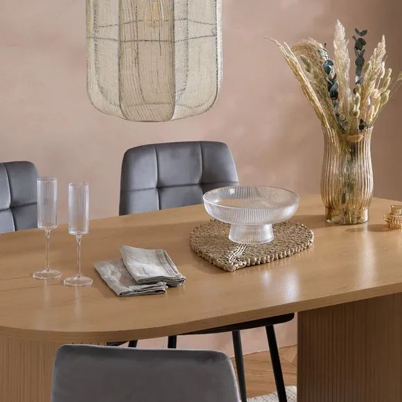 Axel 6 Seater Oval Dining Table 3