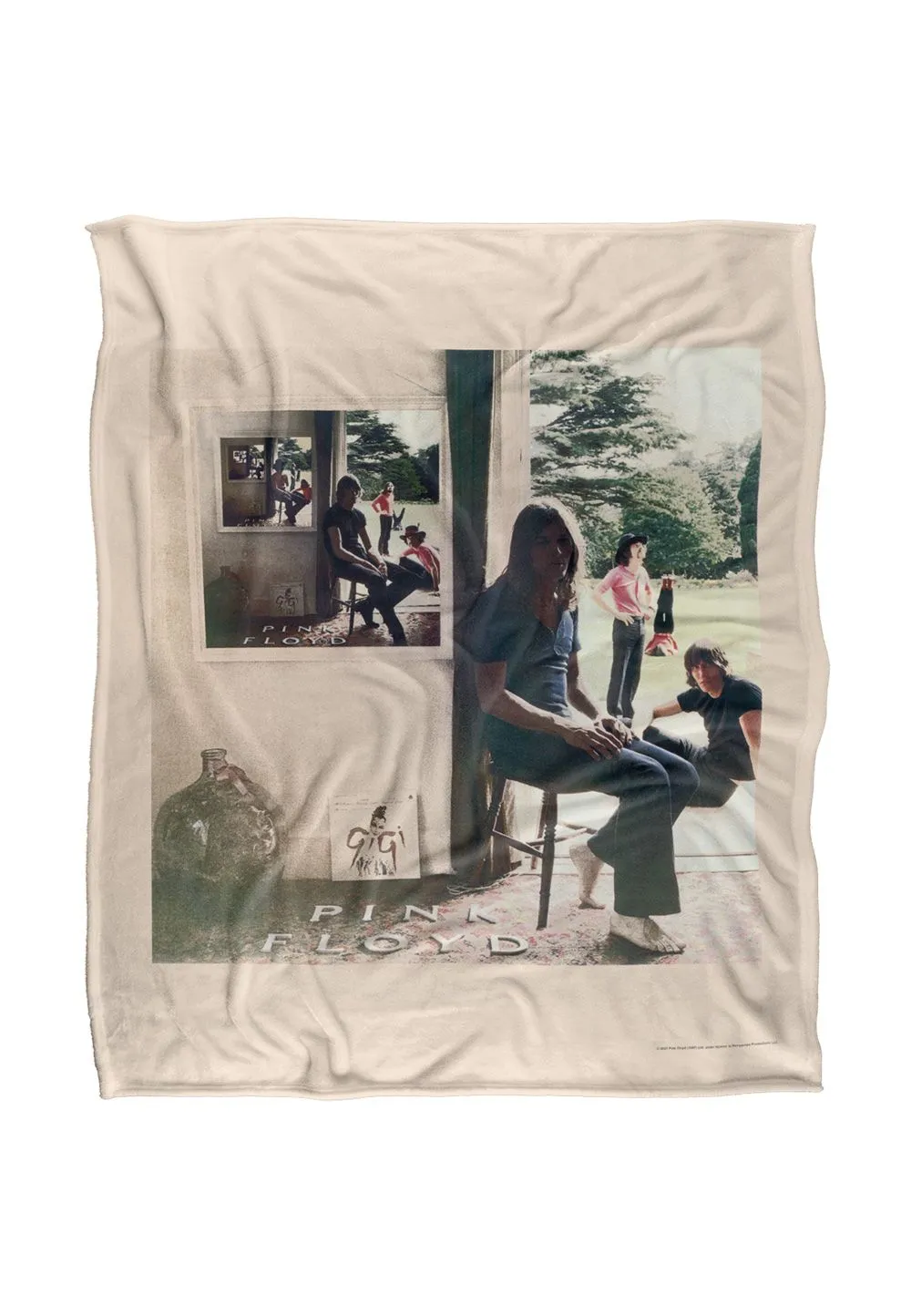 Pink Floyd Ummagumma Silky Touch Super Soft Throw Blanket 152 X 127 cm in White