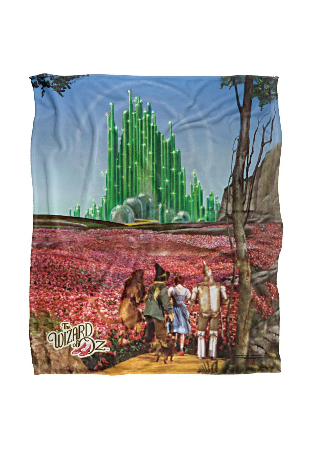 Warner Brothers The Wizard Of Oz Officially Licensed Silky Touch Super Soft Throw Blanket 152 x 127 cm in White