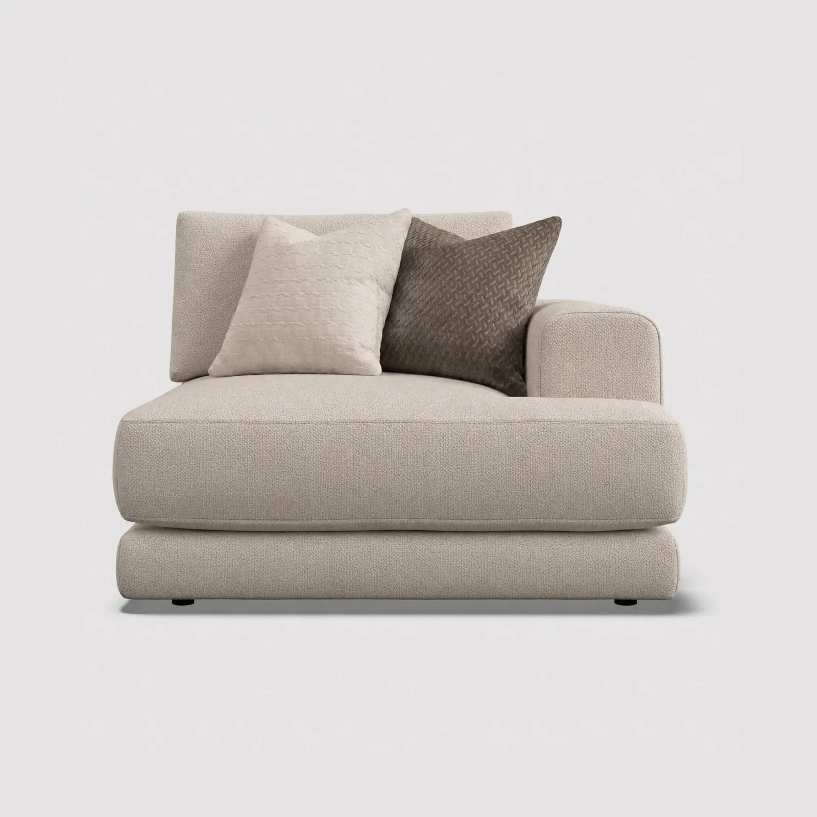 Lomax 1 Arm 1 Seater Sofa Rhf, Neutral | Barker & Stonehouse