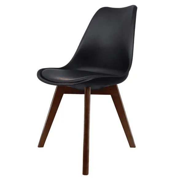 Fusion Living Soho Plastic Dining Chair with Squared Legs 2