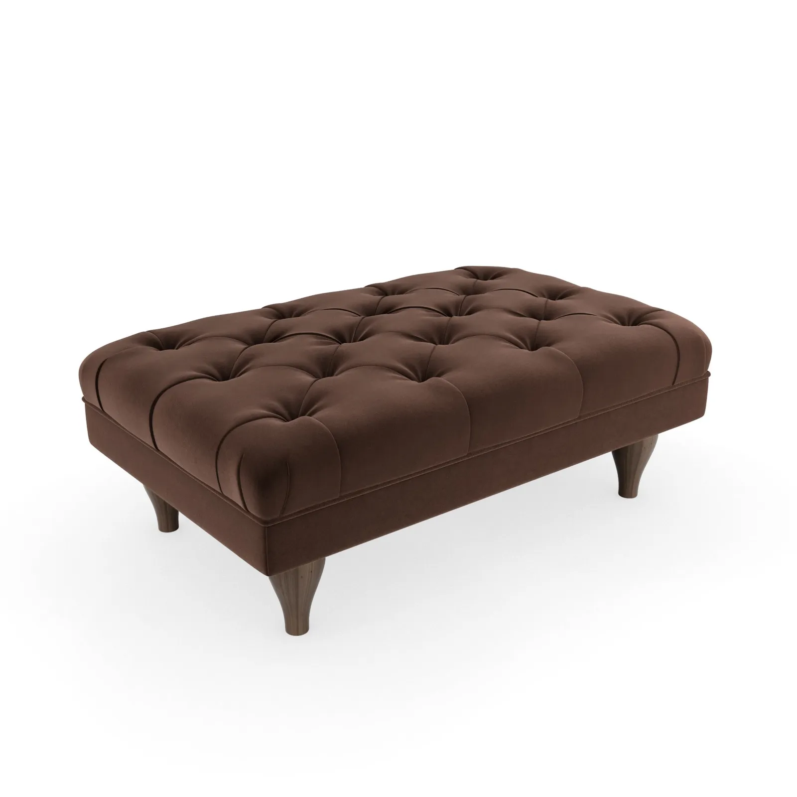 Warwick Luxury Velvet Footstool Luxury Velvet Pinecone