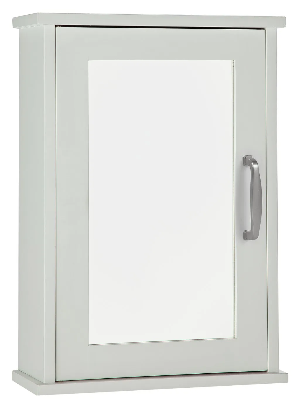 Argos Home Tongue & Groove Mirrored Cabinet - White