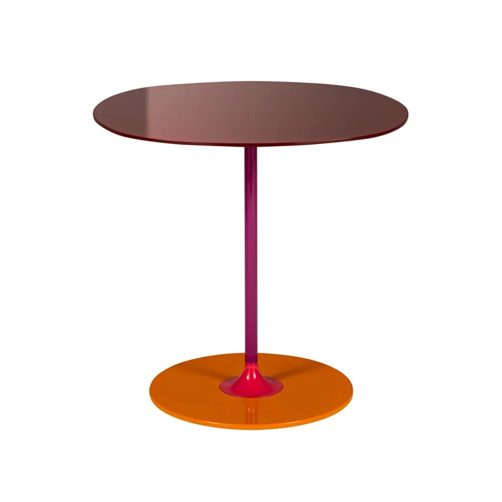 Kartell Thierry Table Medium Burgundy 2