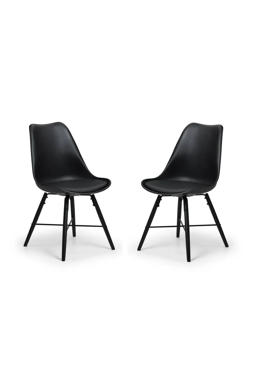 Julian Bowen Kari Plastic Dining Chair (Set of 2) in Black 5