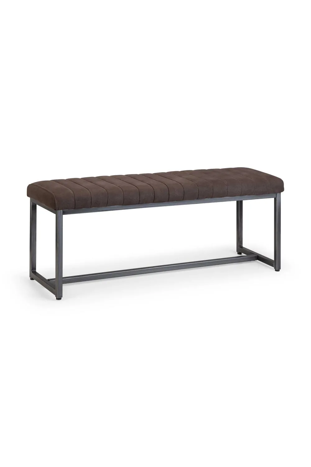 Julian Bowen Brooklyn 2 Seater Upholstered Dining Bench in Charcoal 3