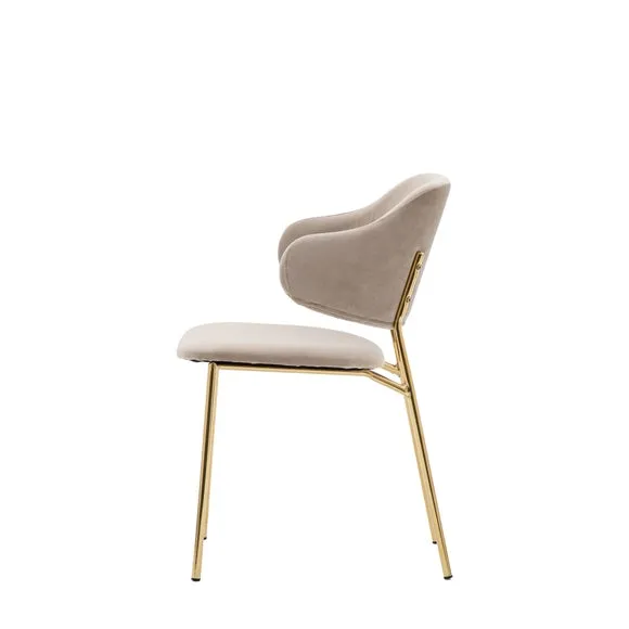 Set of 2 Wiscon Velvet Dining Chairs 5