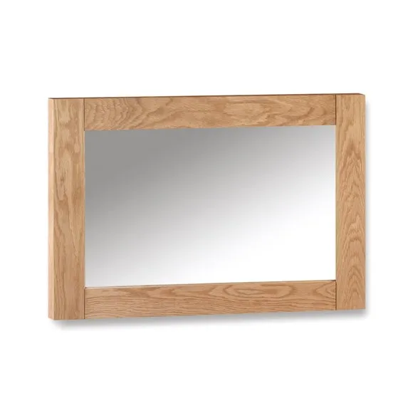 Marlborough Oak Framed Rectangle Wall Mirror 2