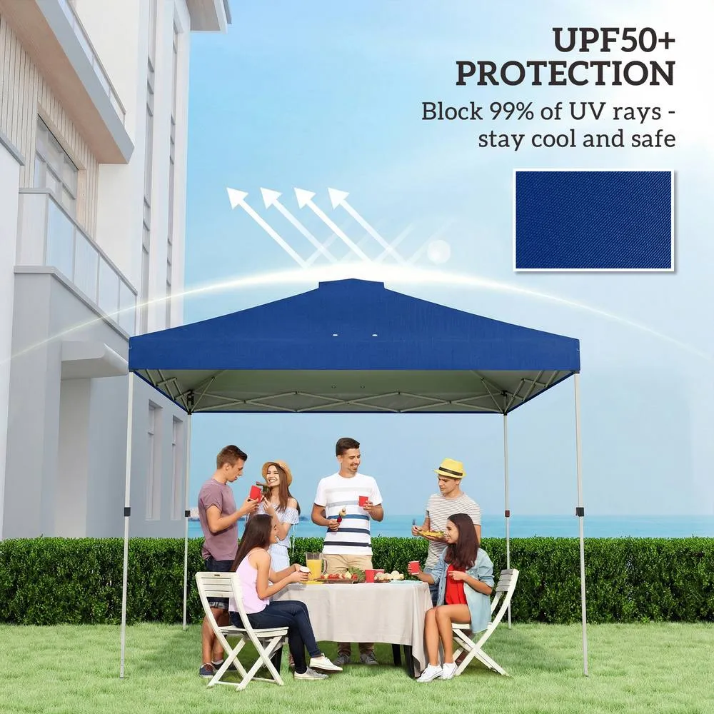 OUTSUNNY Gazebo Roof Replacement UV50+ Waterproof for 3 x 3 m Frame in Blue 4