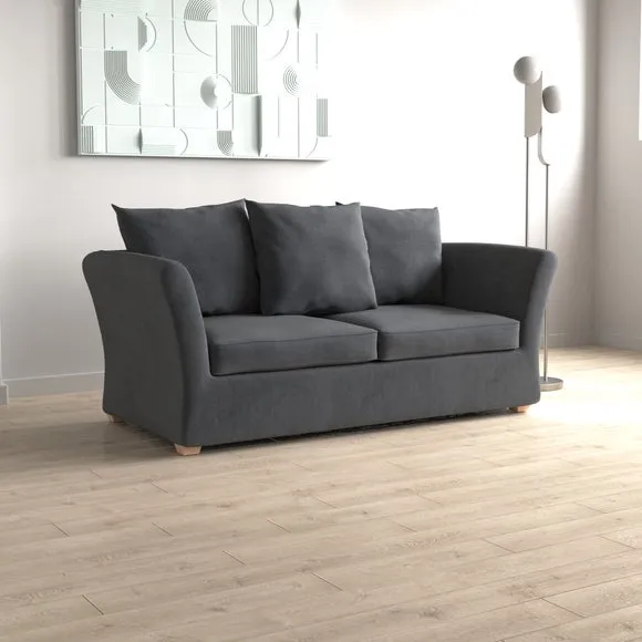 Emmett Velvet 2 Seater Double Sofa Bed 2