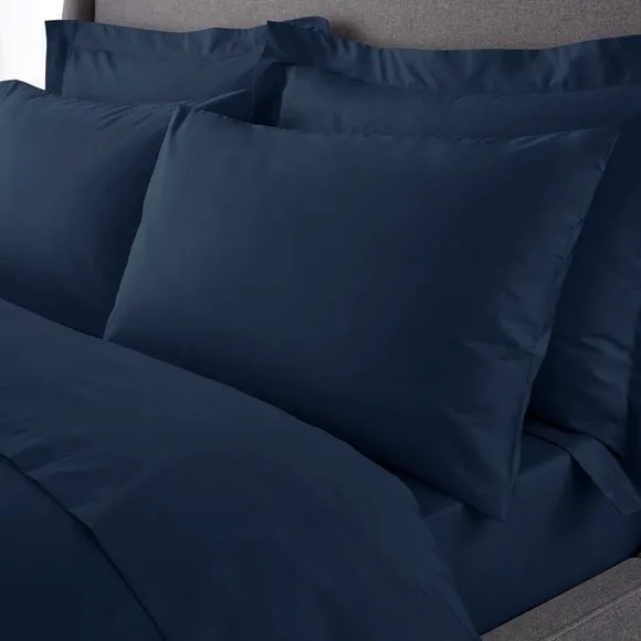 Hotel 230 Thread Count Crisp 100% Cotton Percale Standard Pillowcase Pair
