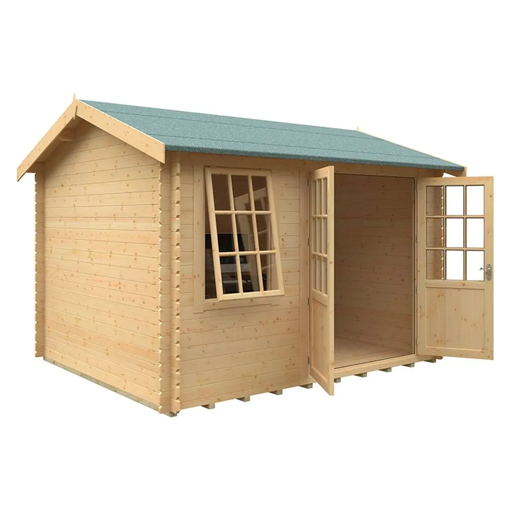 Buttercup Farm 12x10 The Henley 28mm Cabin - L355 x W295 x H272.6 cm in Natural 2