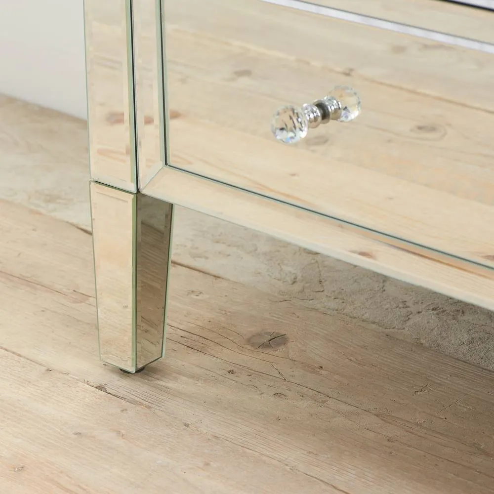 Birlea Valencia 3 + 2 Chest Mirrored in Silver 4