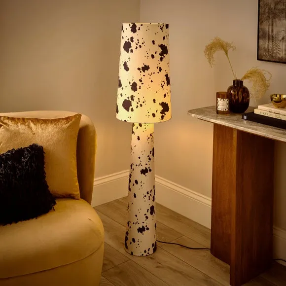 Cow Print Fabric Floor Lamp 2