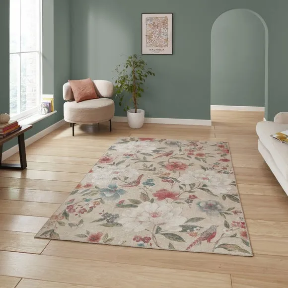 Catherine Lansfield Pipa Floral Rug 1