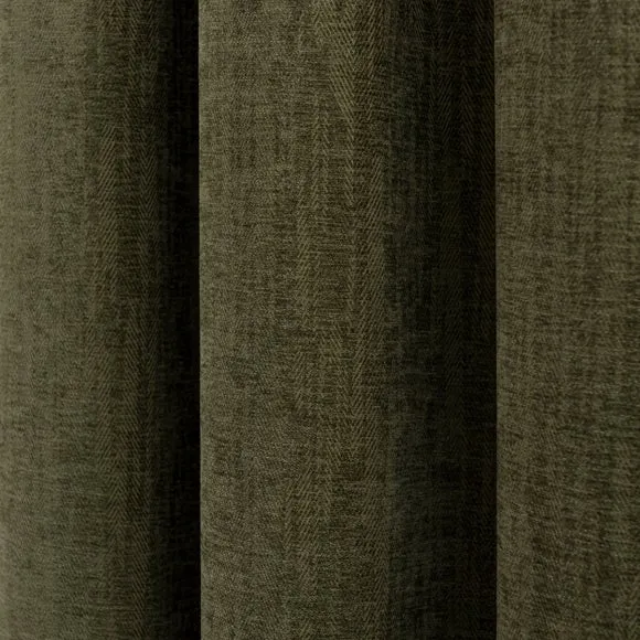 Chenille Ultra Blackout Eyelet Curtains 3